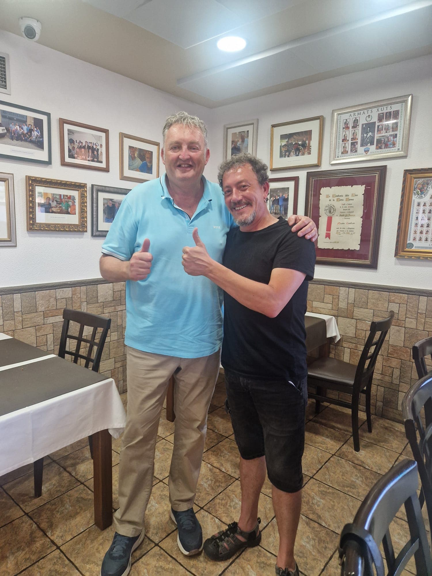 Roger Casajor, atleta d'ultratrail, al restaurant Cal Benito de Lleida